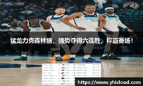 猛龙力克森林狼，强势夺得六连胜，称霸赛场！